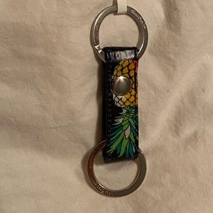 Toucan party pattern key chain